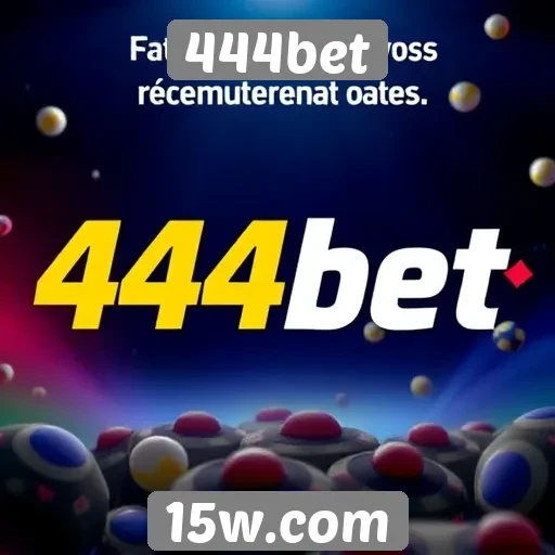 Novos recursos do 444bet para apostas online