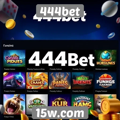 Variedade de jogos disponíveis no 444bet